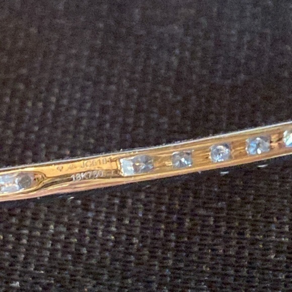 18K  White Gold Dimond Round bracelet US XS-S size high quality natural diamonds - Picture 8 of 8